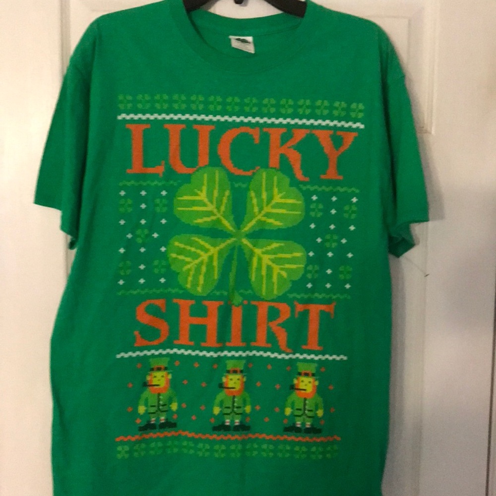 Lucky T Shirt Large St Patty’s Day